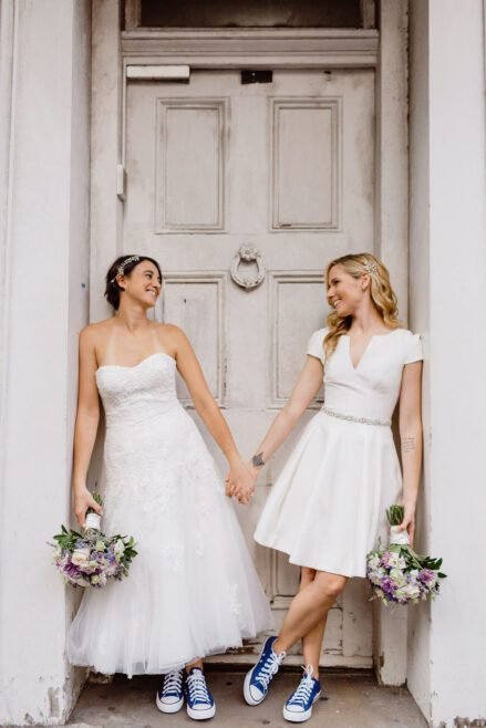 2 brides celebrating their wedding in new orleans