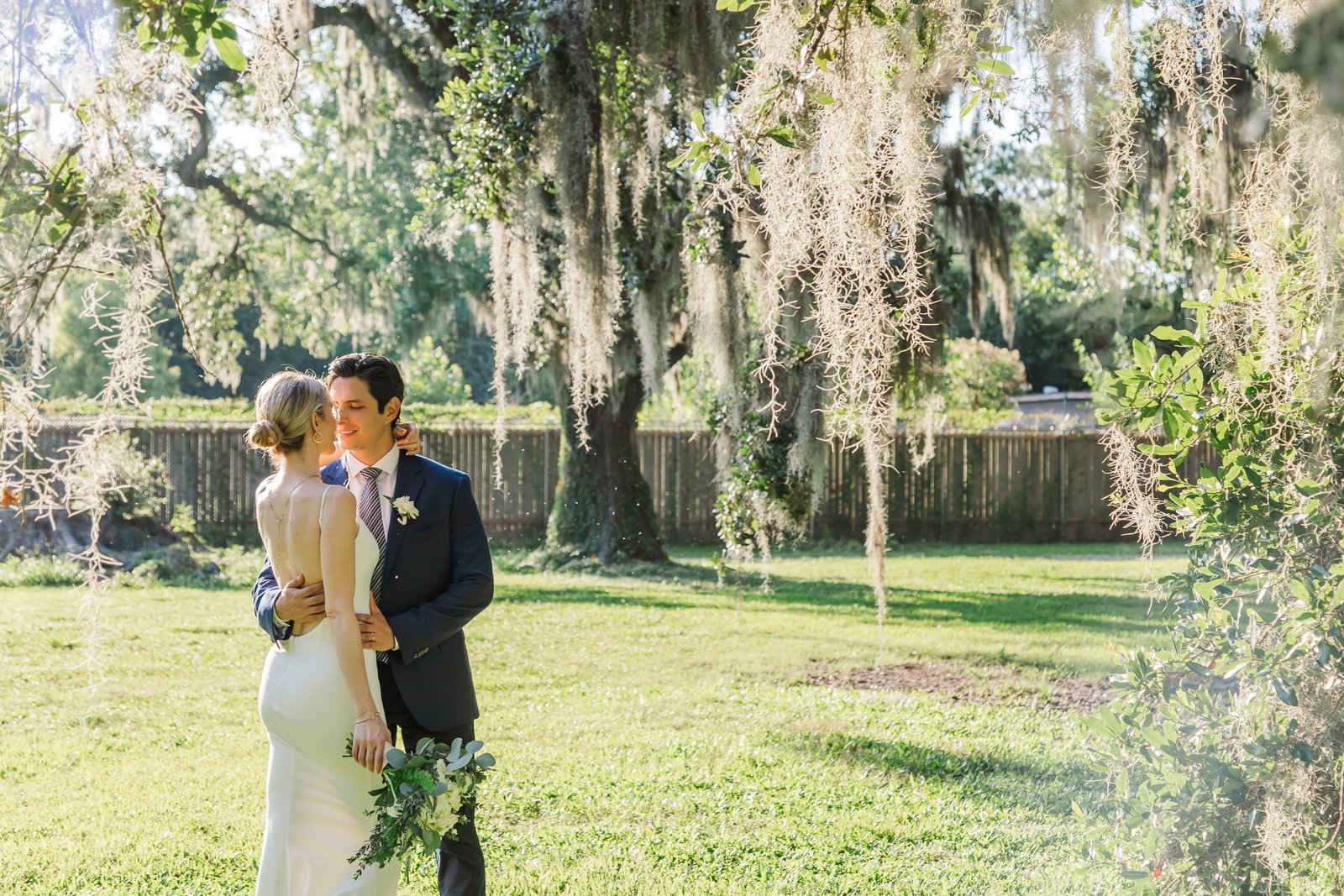 A couple eloping in the French Quarter of New Orleans