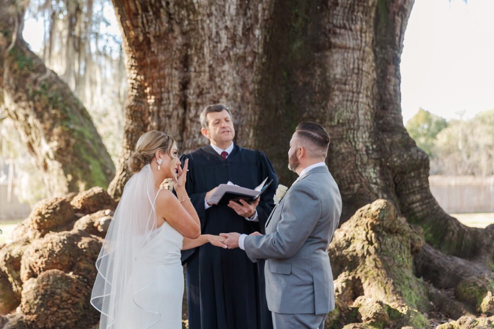 Wedding ceremony beneath the Tree of Life’s canopy