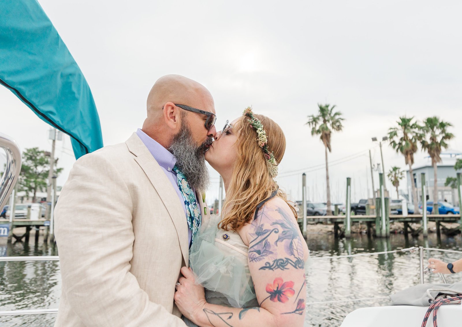 Private sailboat elopement in New Orleans