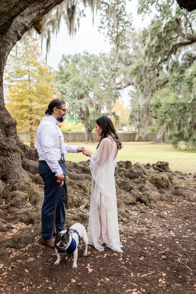 Tree of Life elopement wedding in New Orleans by Ibay Photography